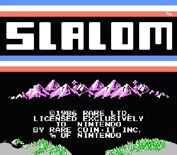 Slalom (USA) screen shot title